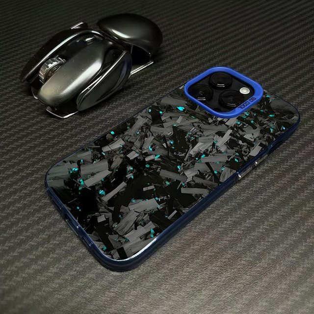 Handyhülle im Kohlefaser-Muster für Samsung Galaxy A-Serie in Schwarz - Bild 1