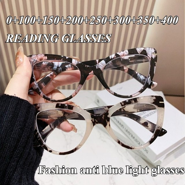 Lesebrille Cat-Eye, Vollrand, Multicolor, Damen - Bild 1