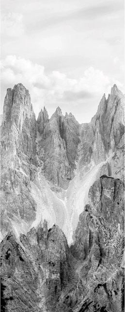 Komar Fototapete Vlies Peaks Panel B: 100 cm, H: 250 cm - Bild 1