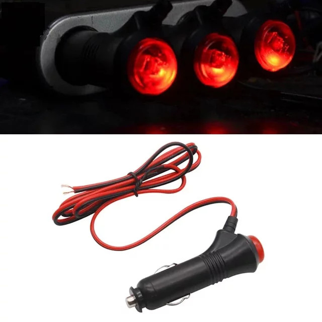 Universal Auto Zigarettenanzünder Adapter für 12V und 24V in Schwarz - Bild 1