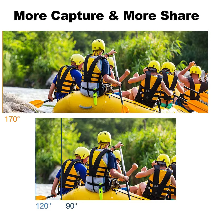 Regaton Action-Kamera 4K mit Dual-Screen-Display, 24MP, WiFi und 170 Grad Weitwinkelobjektiv, wasserdicht bis 30m, Schwarz - Bild 5