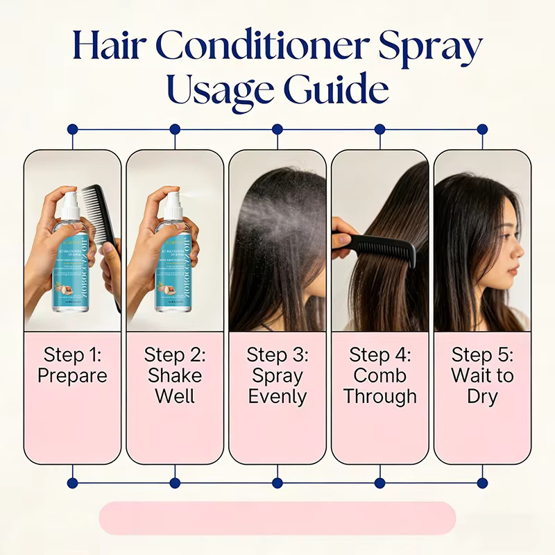 YUITIKUE Leave-In Conditioner Spray mit Arganöl, für trockenes und strapaziertes Haar - Bild 5
