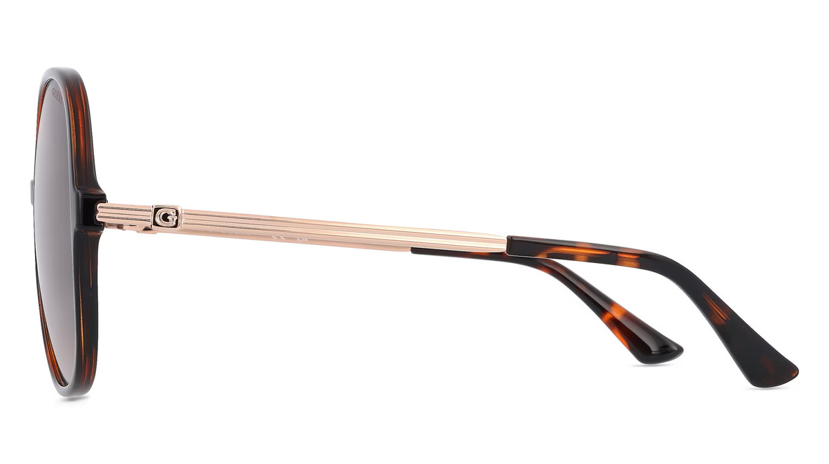 Guess GU7844 Sonnenbrille, Vollrand, Rund, Kunststoff, Unisex, braun - Bild 2