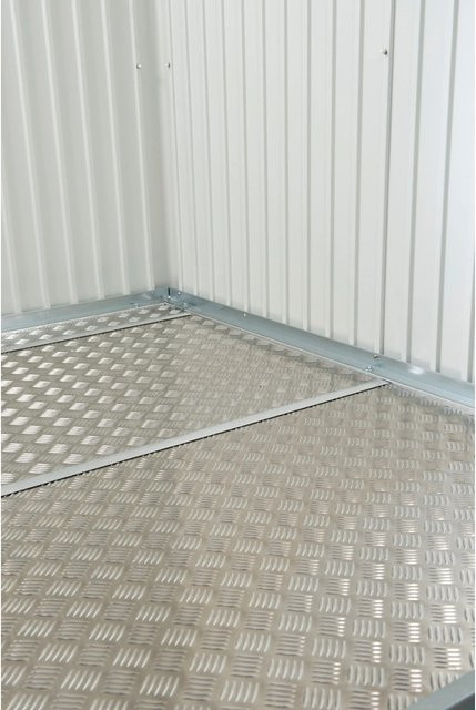 Biohort Bodenplatte für Gerätehaus Neo 4D aus Aluminium, silberfarben, B/L: 325,5 x 325,6 cm - Bild 1