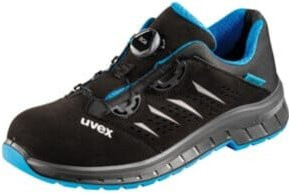 Uvex 2 Trend Sicherheitshalbschuh S1P BOA in Schwarz/Blau, Schuhgröße 44 - Bild 2