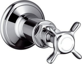 Hansgrohe Axor Montreux UP-Absperrventil Fertigmontageset mit Kreuzgriff in Chrom - Bild 1