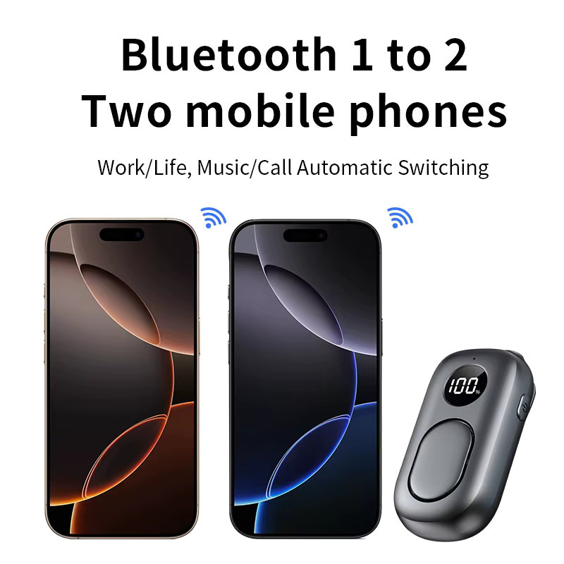 KEBIDUMEI Bluetooth 6.0 Audio-Empfänger mit 3,5-mm-Klinkenanschluss und Mikrofonunterstützung in Schwarz - Bild 4