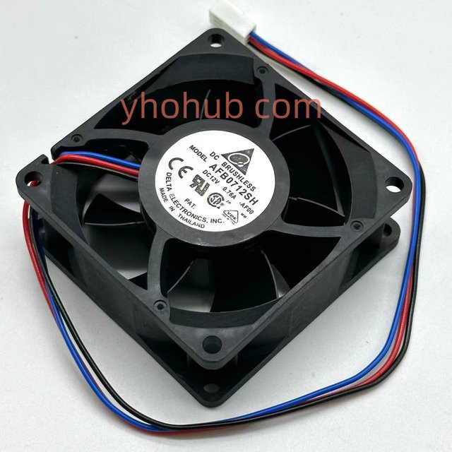 Delta Electronics Server-Lüfter AFB0712SH AF00 in Schwarz, B/T/H: 70 x 70 x 25 mm - Bild 1