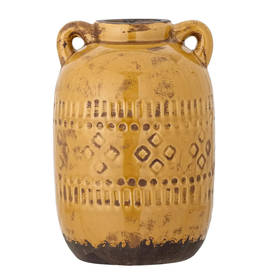 Bloomingville Vase Rijad Terrakotta Gelb Höhe: 25,5 cm - Bild 1