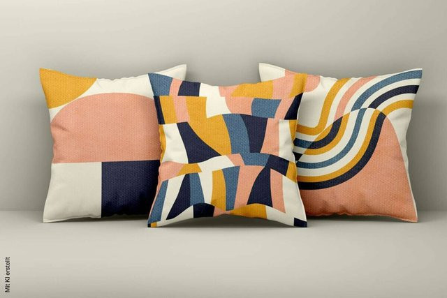 Kissenbezug Evila Originals mehrfarbig aus Polyester und Baumwolle B/L: 43 x 43 cm - Bild 1