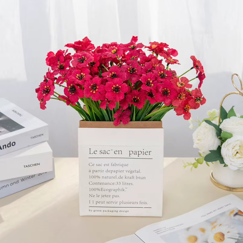 Smr Künstliche Wasserpflanzen aus Kunststoff in Weiß für Garten, Hochzeit und Dekoration - Bild 1