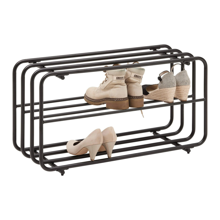 Mömax Schuhregal Pipe in Schwarz aus Metall im Industrial-Design, B/T/H: 42,0 x 30,0 x 80,0 cm - Bild 2
