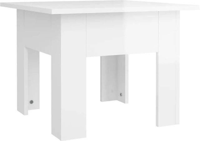 vidaXL Couchtisch in Hochglanz-Weiß mit modernem Design aus Holzwerkstoff, B/T/H: 55 x 55 x 42 cm - Bild 1