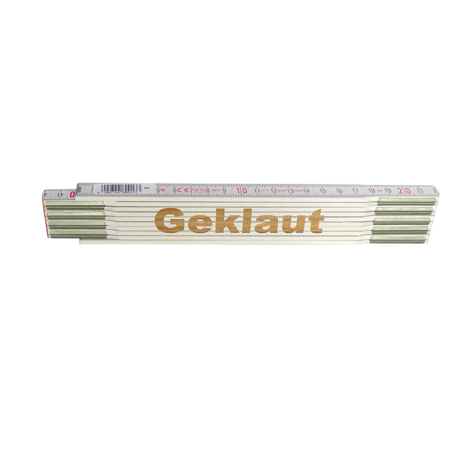 Stabila Zollstock mit Lasergravur Geklaut 2 m - Bild 2