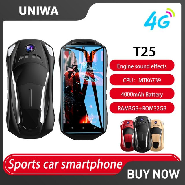 UNIWA T25 4G Smartphone in Rot mit 4,5 Zoll Display, Android 8.1, 3 GB RAM und 32 GB Speicher, 4000 mAh Akku - Bild 1