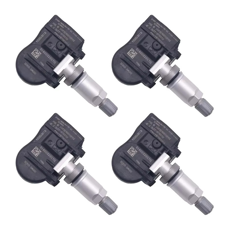 GANGLE Reifendruck Überwachungs Sensor Set für Kia Forte, Hyundai Akzent, Elantra, Equus, Genesis, Santa Fe in Schwarz, 4 Stück - Bild 2