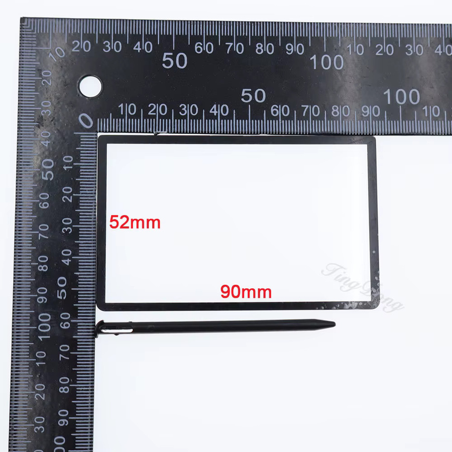 2er-Set Ersatz-LCD-Bildschirm und Objektivabdeckung für Nintendo New 3DS Konsole in Schwarz und Transparent inklusive Kleber - Bild 2