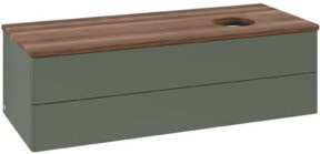 V&B Waschtischunterschrank Antao ohne Frontstruktur in Grau-Grün lackiert, B/T/H: 120 x 50 x 50 cm - Bild 1