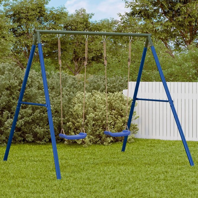 Vidaxl Schaukelgestell für den Garten aus Stahl in Blau - Bild 1