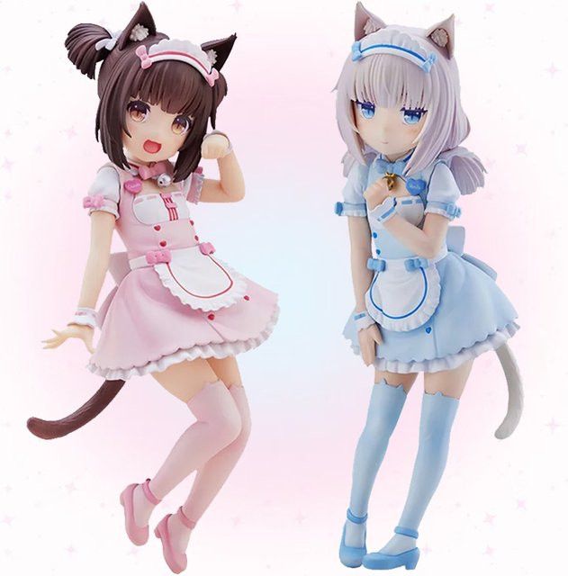 Bandai Anime Figur NEKOPARA Chocola und Vanille aus PVC, Höhe: 18 cm - Bild 1