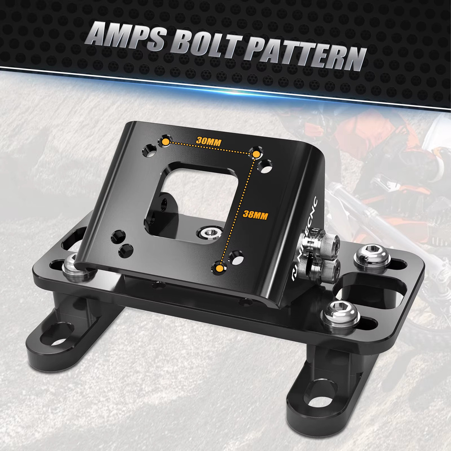 NICECNC Universelle GPS-Halterung in Schwarz für KTM EXC, Husqvarna TE/FE, GasGas EC, Sherco SE-R/SE-F und TM Racing Modelle - Bild 4