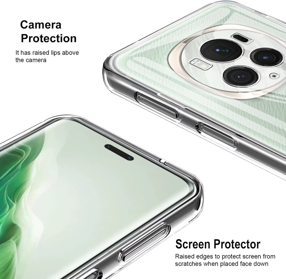 Transparente TPU Kamera-Schutzhülle für Honor Magic 6, Magic6 Pro und Ultimate - Bild 2