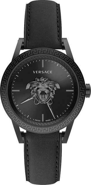 Versace Armbanduhr, Quarz, Edelstahl, 43 mm, Leder, Herren - Bild 1
