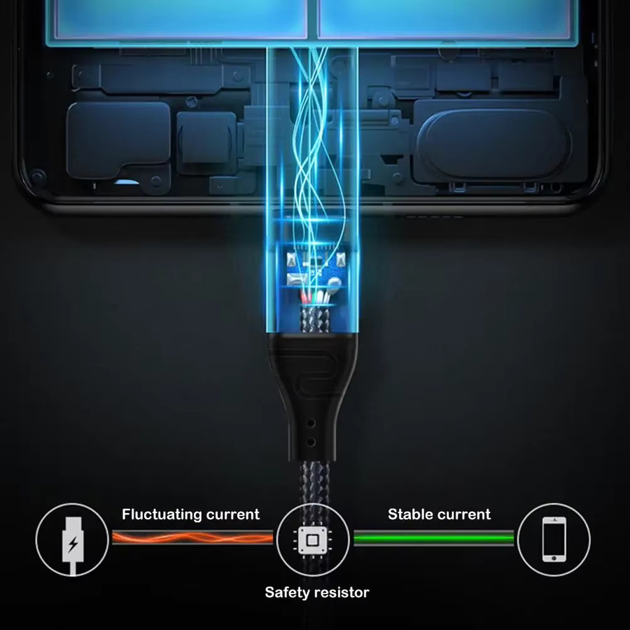 BSN USB-C auf USB-C Ladekabel mit 240W PD Schnellladefunktion und Elbow-Design in Schwarz - Bild 5