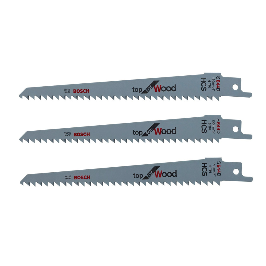 Bosch Keo 3er Sägeblatt Set für Holz in Grau, passend für Akku-Gartensäge, 3 Stück - Bild 2