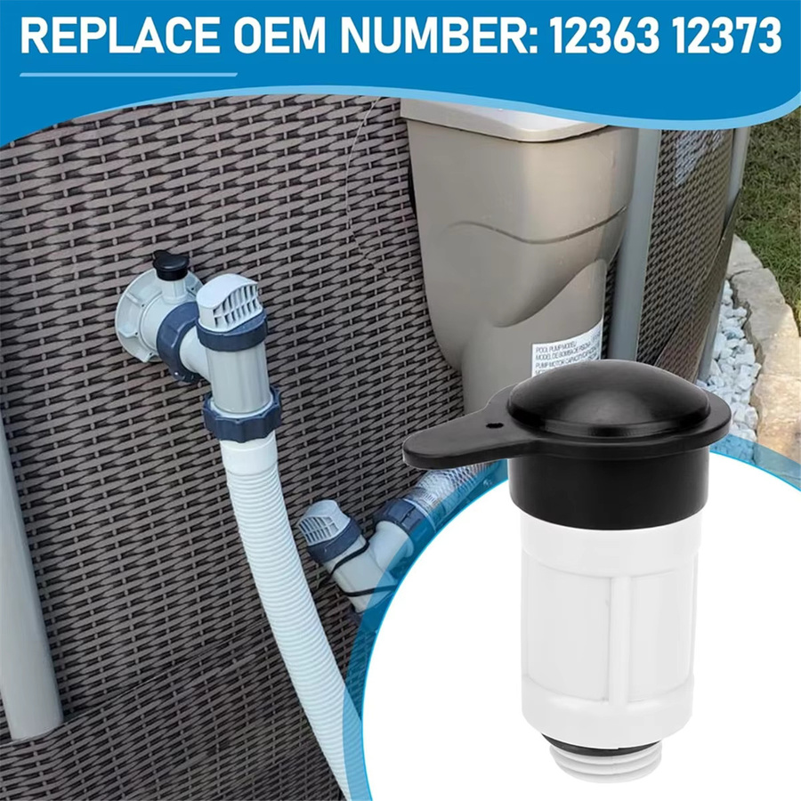 Intex Luftstrahlventil und Luftstrahlventilkappe in Weiß für oberirdische Pools, passend für Einlassmodelle 12363 und 12373, kompatibel mit 26165EH und 26 - Bild 3