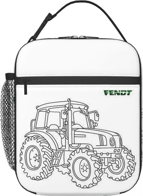 Fancy Style Studio Isolierte Lunchtasche Fendt Traktor in Weiß für Damen und Kinder - Bild 1