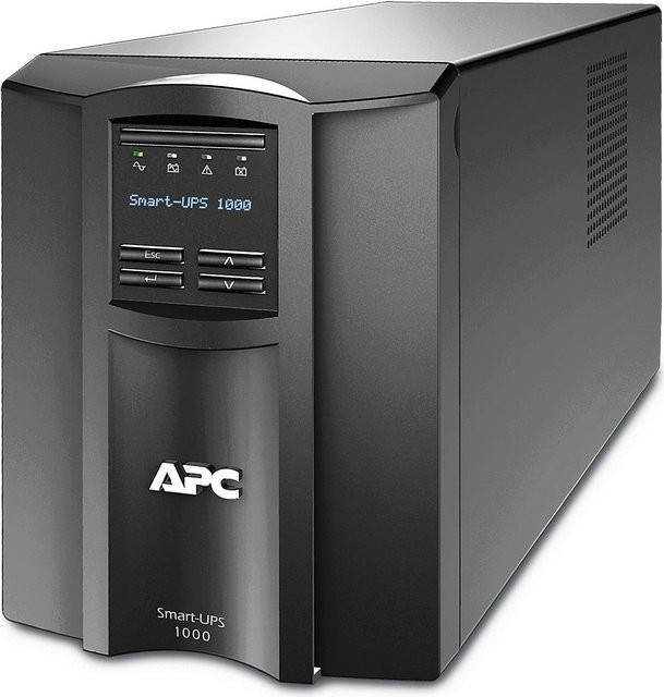 APC Smart-UPS 1000VA USV mit LCD-Display und APC SmartConnect, Schwarz, SMT1000IC - Bild 1