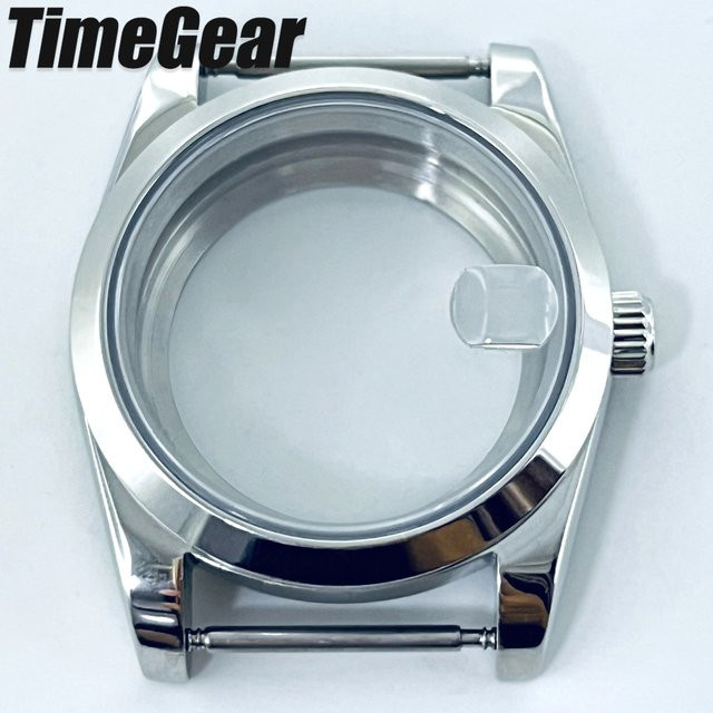 AETEEY Uhrengehäuse Edelstahl, Silber, Saphirglas, 36mm/40mm, Unisex - Bild 1