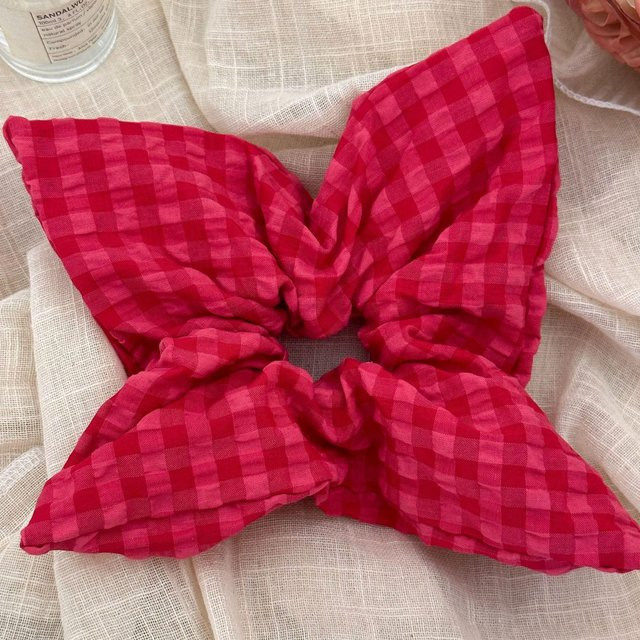 Haargummi Scrunchie, rot, Damen - Bild 1