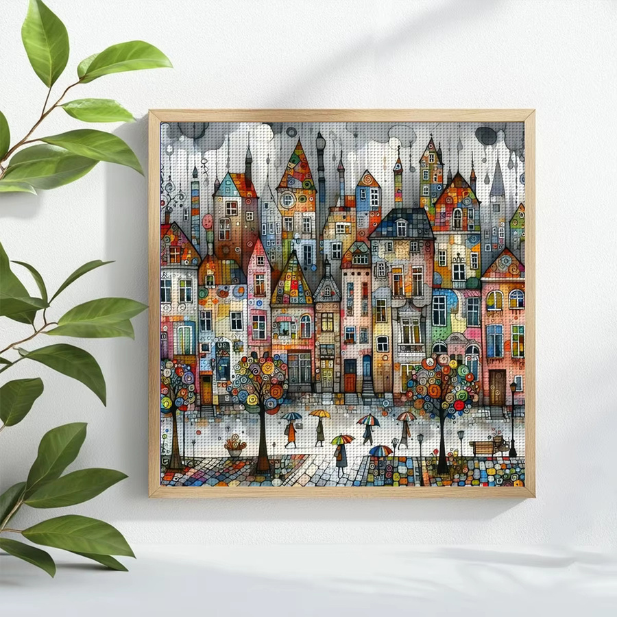 Regentown Kreuzstich DIY-Set mit Stickmaterial in Multicolour, Breite: 40 cm, Höhe: 40 cm - Bild 2