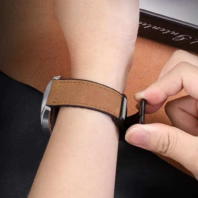 Uhrenarmband Leder, Silikon, 20 mm, Unisex - Bild 3