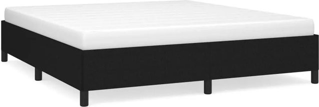 vidaXL Bettgestell aus Stoff in Schwarz mit gepolstertem Rahmen, B/T: 180 x 200 cm - Bild 1