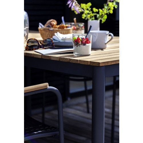 Cinas Gartenmöbelset aus Teakholz und Aluminium für 4 Personen in Grau und Anthrazit - Bild 4