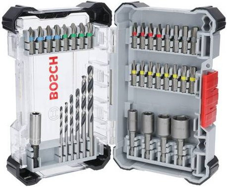 Bosch Extra Hard + Metal HSS Set 35-teiliges Werkzeugset mit Schrauberbits und HSS-Bohrern in Multicolor - Bild 1