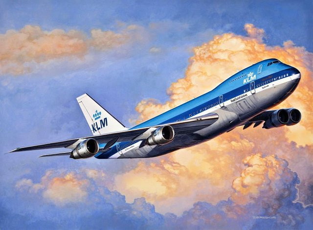 Revell Boeing 747-100 Jumbo Jet, Fahrzeuge, Blau - Bild 1