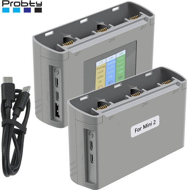 DJI Ladestation für Mavic Mini 2 und Mini SE Batterien in Grau zum gleichzeitigen Laden von drei Akkus - Bild 1