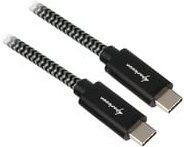 Sharkoon USB-C auf USB-C Kabel USB 3.2 Gen 2 in Schwarz und Grau - Bild 1