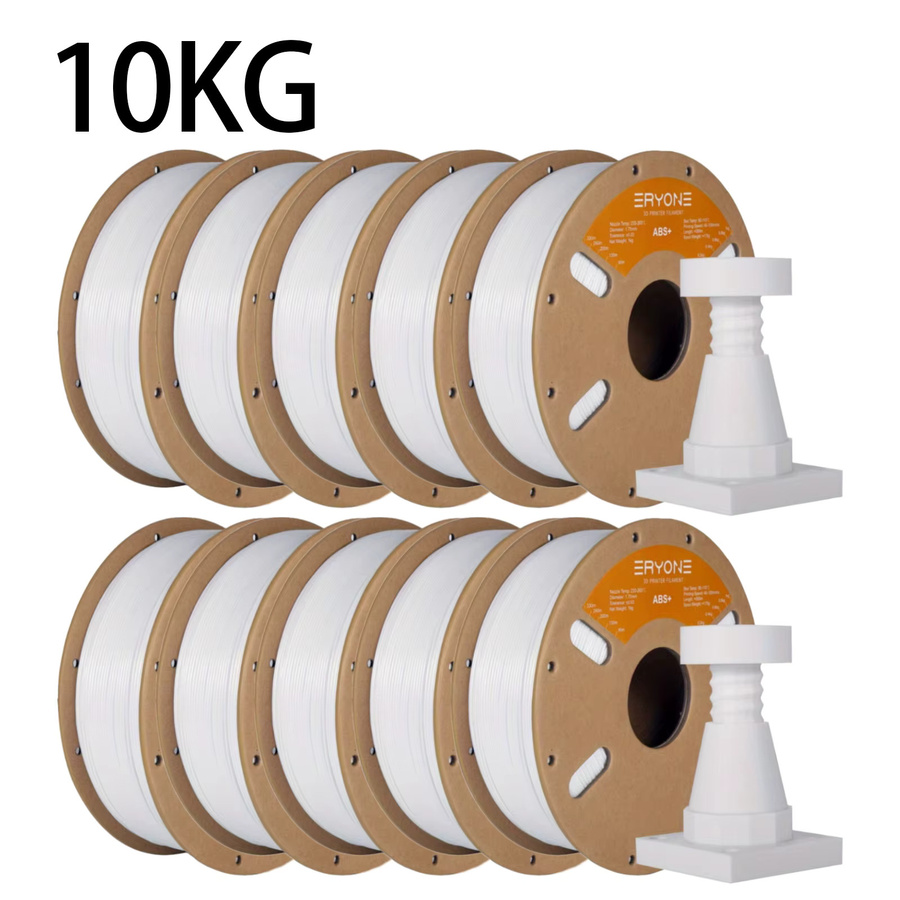 ERYONE ABS Plus Filament 1,75mm Weiß, 10kg (10 x 1kg Spulen), FDM, hitzebeständig und hochzähnig - Bild 2