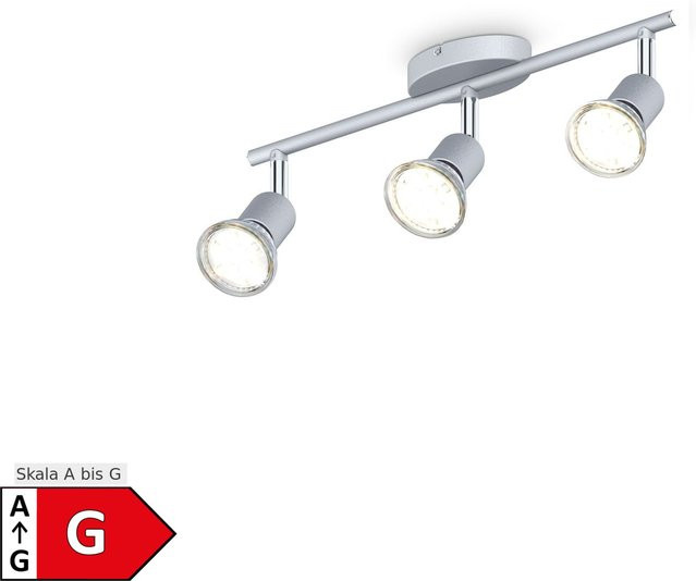 B.K.Licht LED Spotleuchte Lunis 3 in Weiß, verstellbare Deckenleuchte mit GU10 Fassung und warmweißem Licht - Bild 1