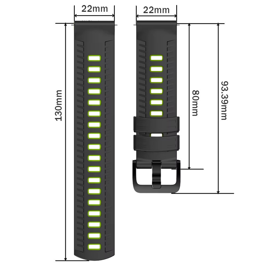 Uhrenarmband Silikon, 22 mm, Unisex - Bild 6