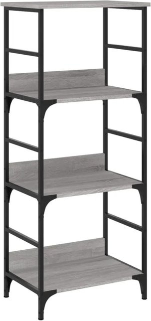 vidaXL Bücherregal im Industrial Design, Grau, B/T/H: 50 x 33 x 117,5 cm - Bild 1