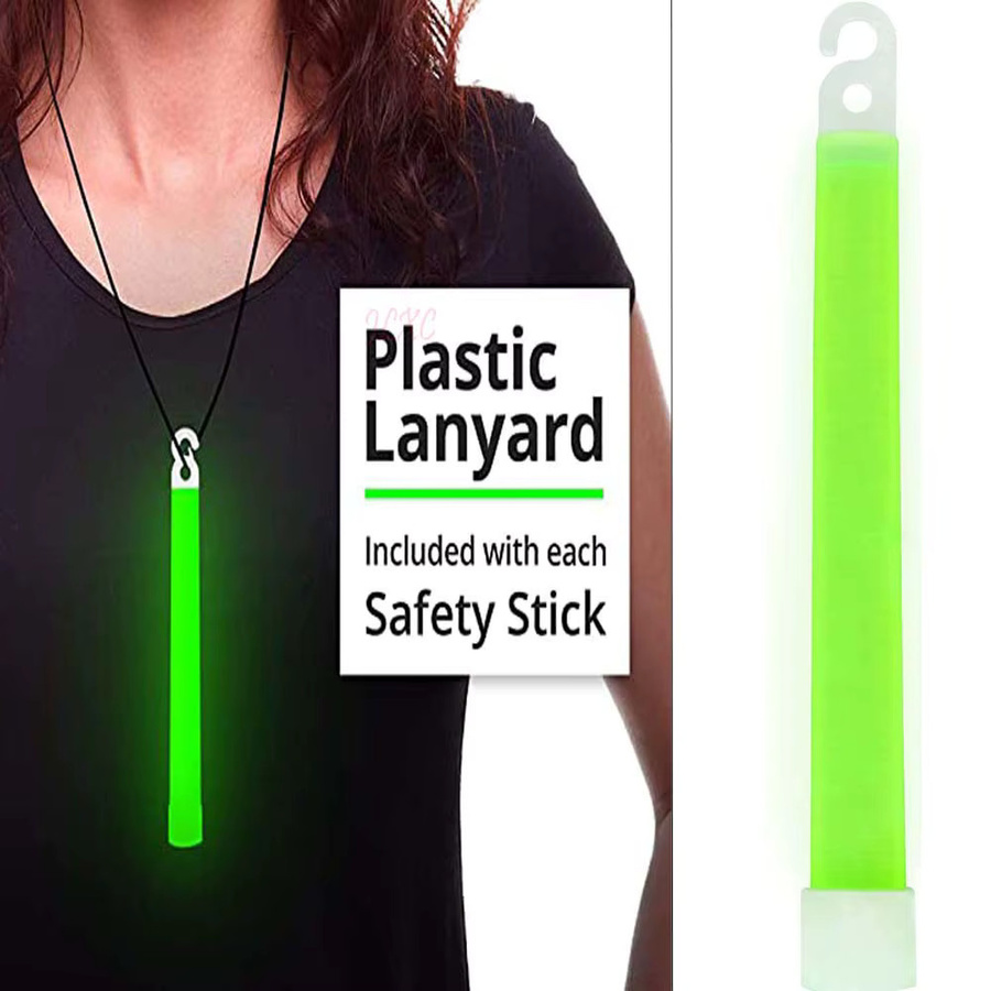 YTYIN Leuchtstäbe Set 10 Stück, bunt und grün, chemisch fluoreszierend für Party, Camping und Notfall, Länge: 15,24 cm - Bild 2
