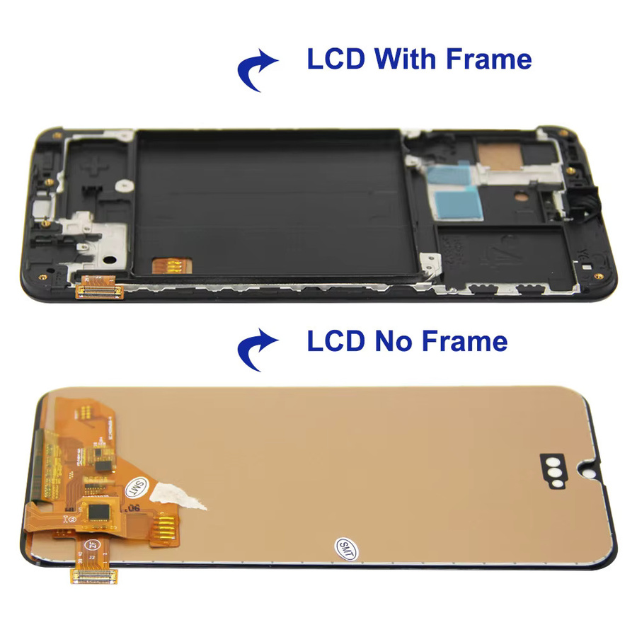 Samsung A40 LCD Display Touchscreen Digitizer Baugruppe mit Rahmen Ersatz-Reparaturteil in Schwarz für das Modell 2019 A405 - Bild 3