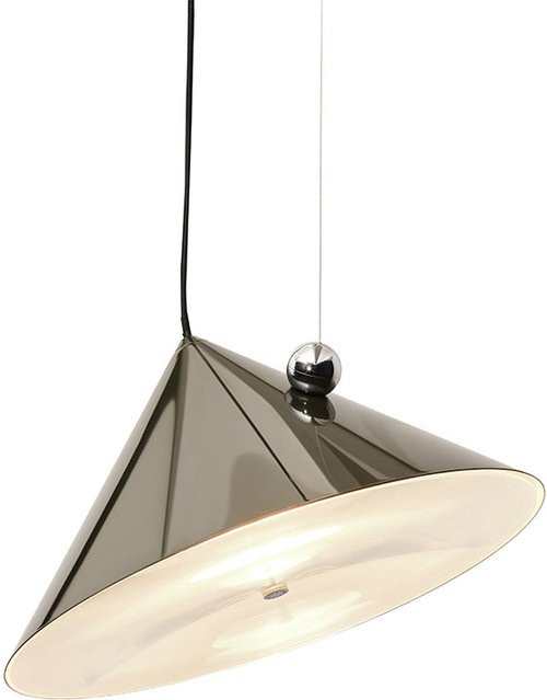 Tom Dixon Pose Large LED-Pendelleuchte in Silber aus Metall und Glas - Bild 1