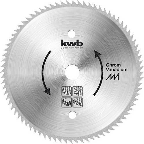 Kwb Kreissägeblatt für Holz, Farbe: Silber, Durchmesser: 180 mm, Bohrung: 30 mm - Bild 1